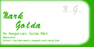 mark golda business card