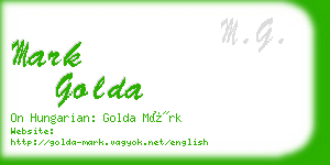 mark golda business card